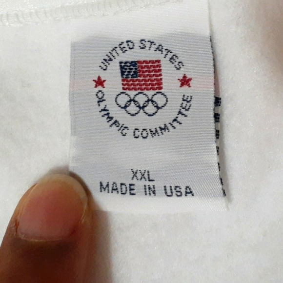 Vintage Men's Team USA Olympic White Full-zip Jacket - Picture 3 of 16